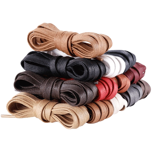 马丁靴鞋带扁平男女防滑短靴皮鞋运动鞋商务休闲鞋黑色白色鞋带绳