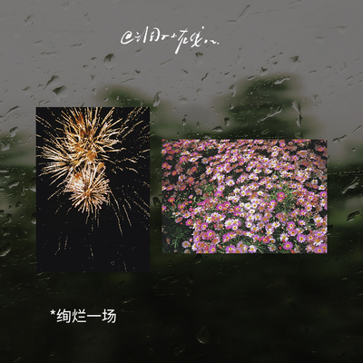 调子原创「绚烂一场」明信片