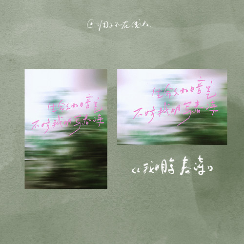 调子原创「生命久如暗室 不妨我明写春诗」 明信片