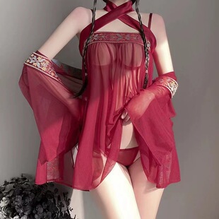 汉服古风性感超仙公主侍寝服睡衣大码古装宫廷贵妃制服情调内衣女