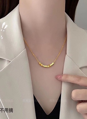 925纯银十全十美项链女 2026年新款潮小众轻奢锁骨链设计感礼物