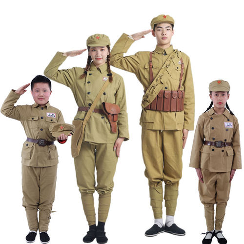 演出服抗美援朝服纯棉赠杯子