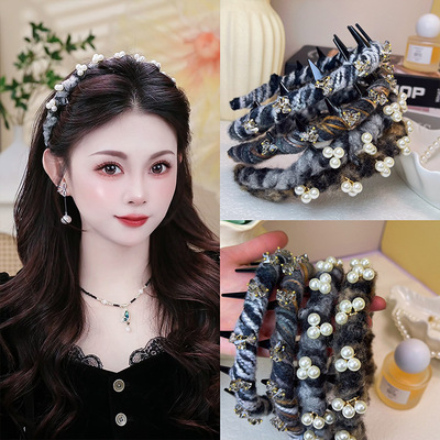 【雪灵儿发箍】秋冬新款高颅顶显发量波浪发箍氛围感锯齿发饰头饰