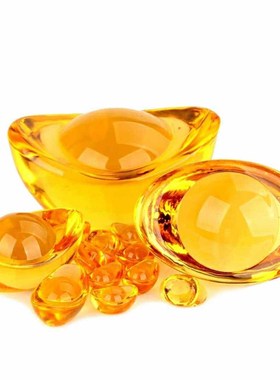 特价大小金元宝招财开业黄水晶