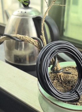 金枝玉叶盆景工具盆景造型软铝线黑色专用铝线铝丝园艺盆景盘扎线