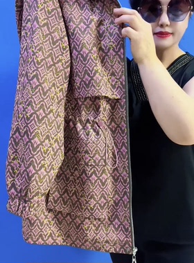 2026春秋新款时尚显瘦保暖风衣外套女中长款洋气大码宽松上衣夹克