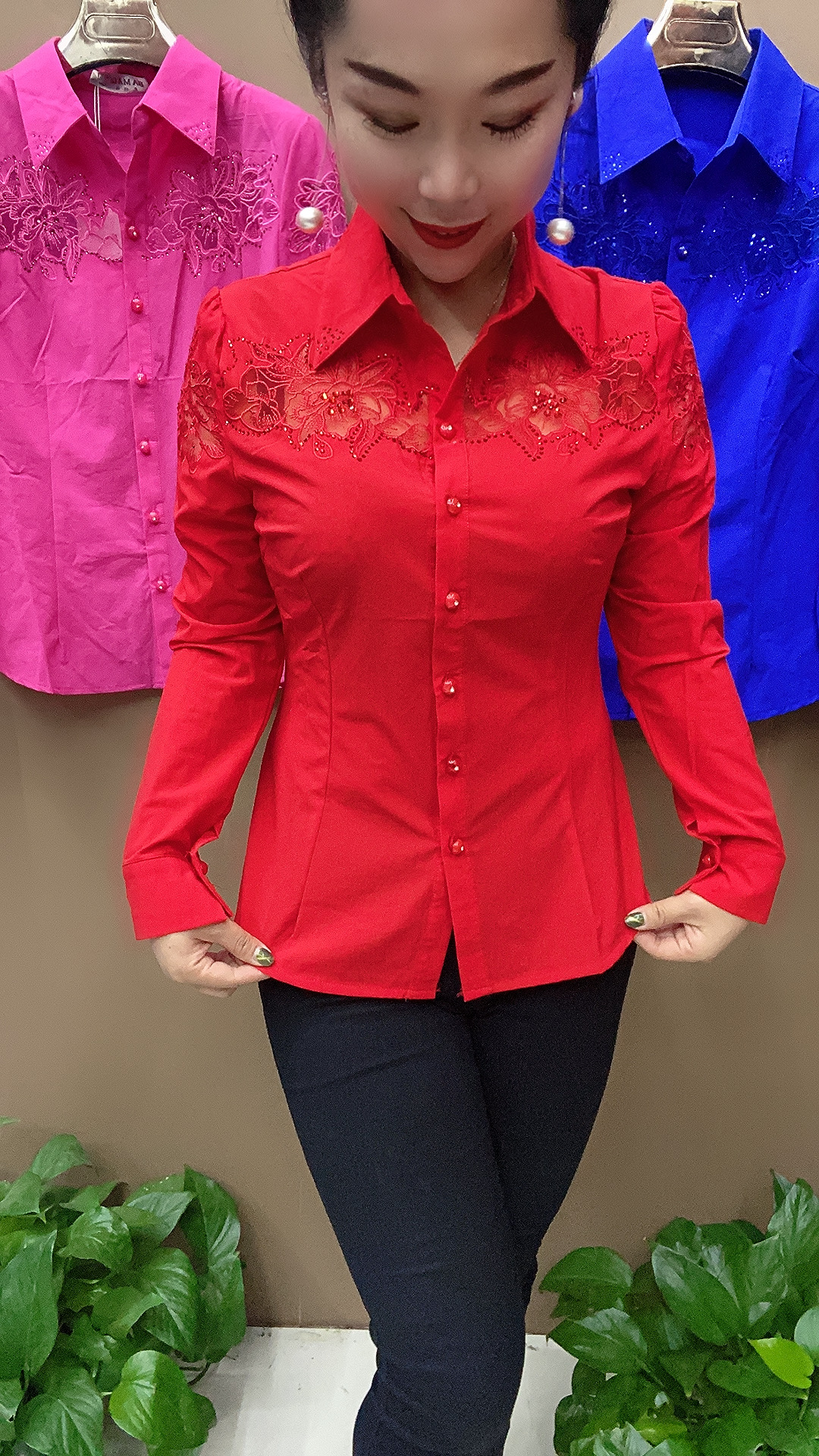 长袖其他刺绣时尚洋气修身开衫