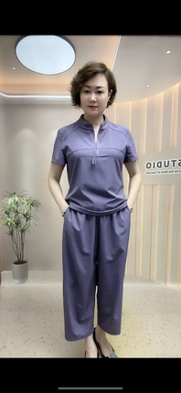 2026夏季新款时尚休闲运动套装女洋气减龄显瘦短袖上衣裤子两件套