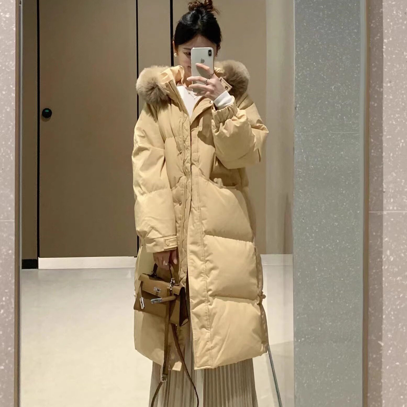 香榭颂冬季大毛领棉服女2025新款国风加厚棉袄长款时尚棉衣外套潮