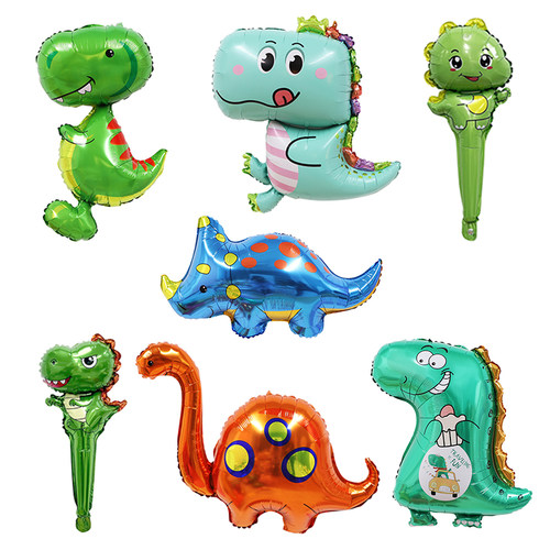 宝宝儿童恐龙主题生日布置气球