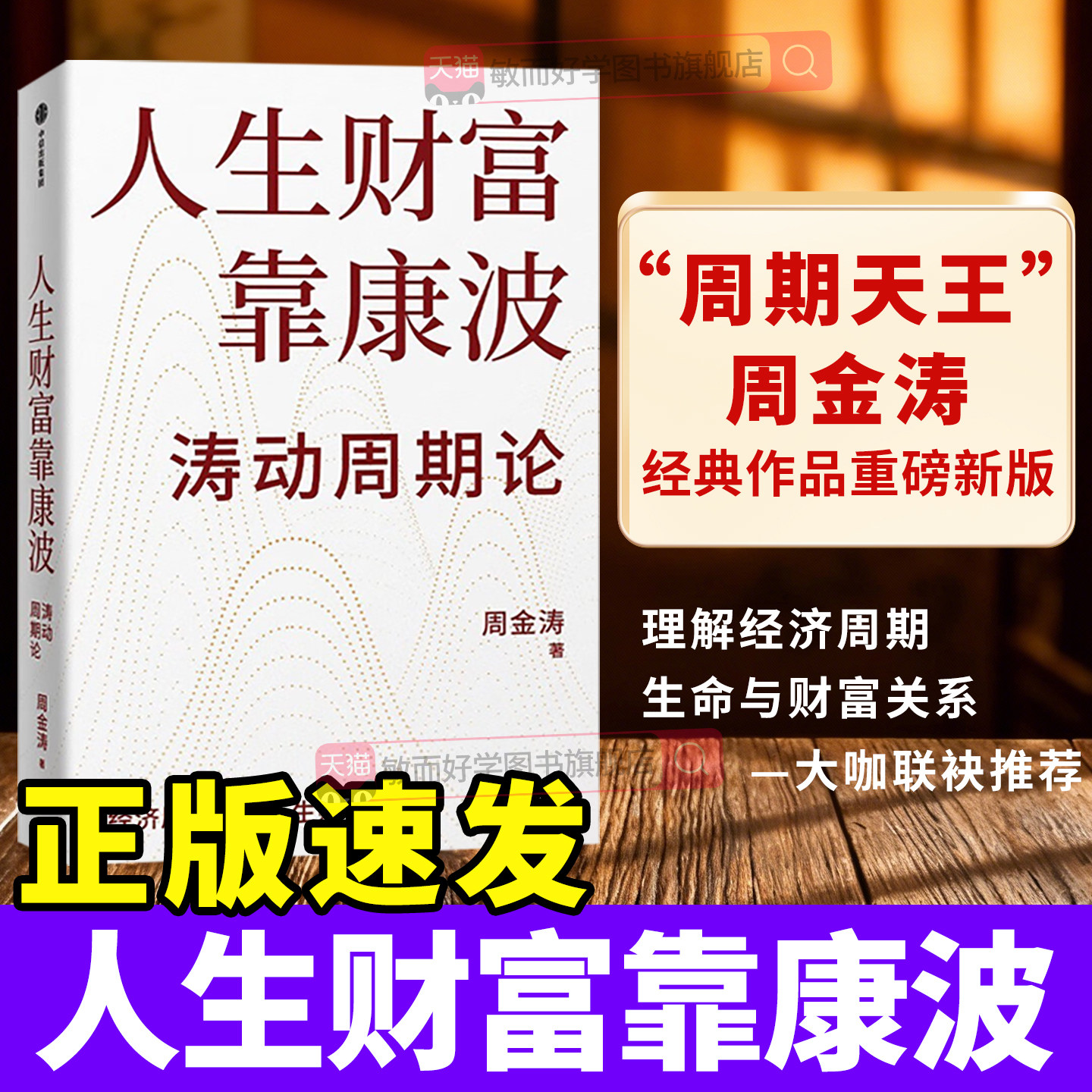 人生财富靠康波 涛动周期论 周金涛 康波周期 理财基金经济周期决定人生财富命运 理论结构主义资产金融管理决策 正版