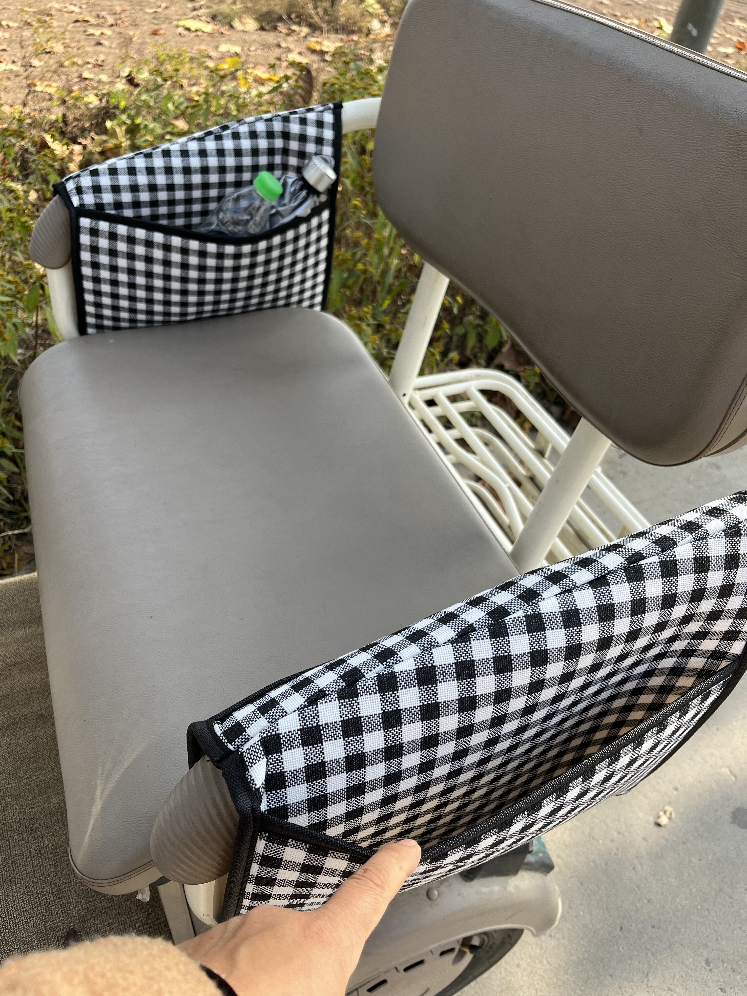 扶手挂包休闲电动三轮车代步车新款扶手多功能收纳袋通用型复古包