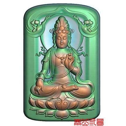 精雕图玉雕木雕石雕守护神观音