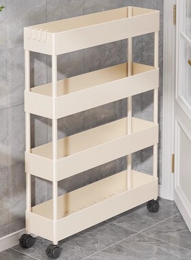 夹缝置物架卫生间多层落地可移动小推车浴室门后超薄极窄储物架子