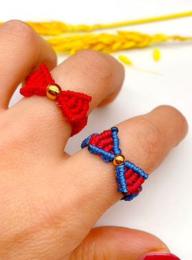 编织在逃白雪公主转运珠手绳戒指