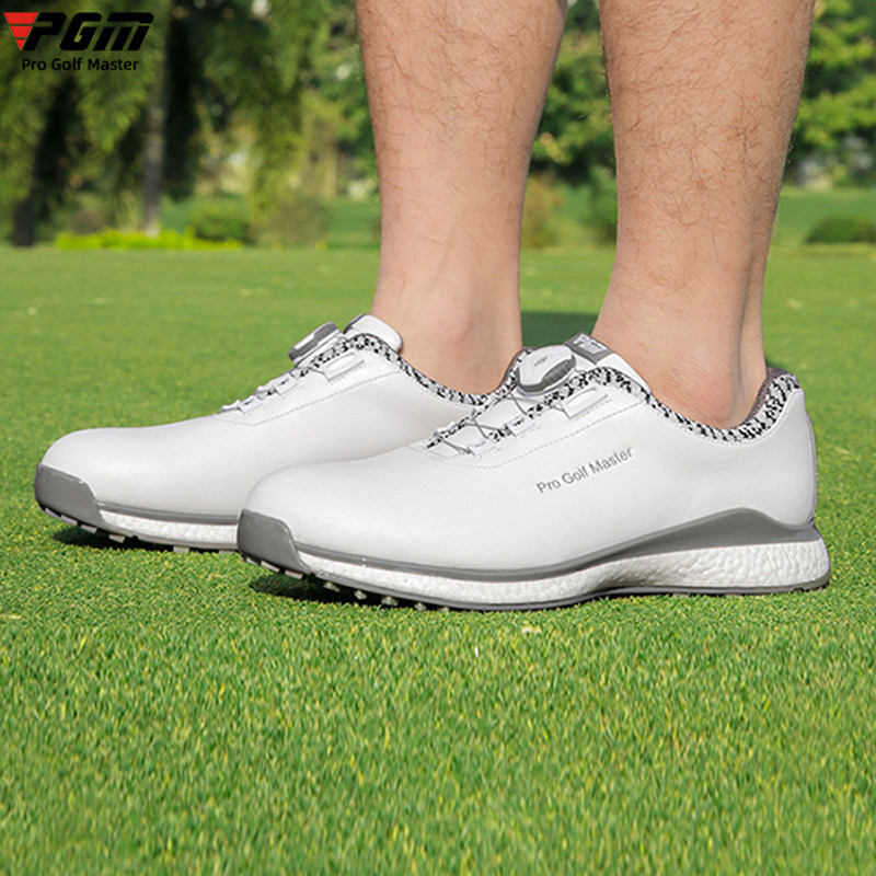 soft bottom golf mens tennis shoes旋钮鞋带软底 高尔夫男球鞋