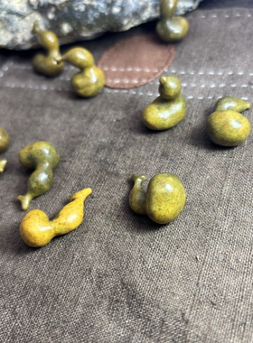 天然河磨玉小葫芦吊坠可做提溜迷你款文玩葫芦多样性发其一