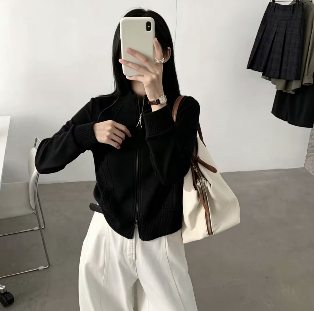 欧货小立领长袖卫衣外套女2026秋季新款韩版宽松显瘦百搭款上衣潮