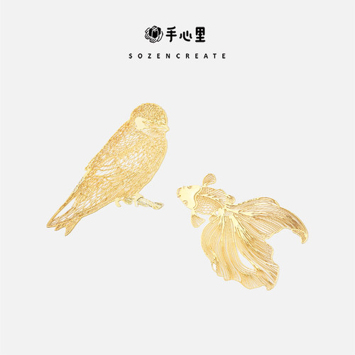 手心里 布谷鸟金鱼书签 单片装 文创礼物毕业送教师同学生日礼品