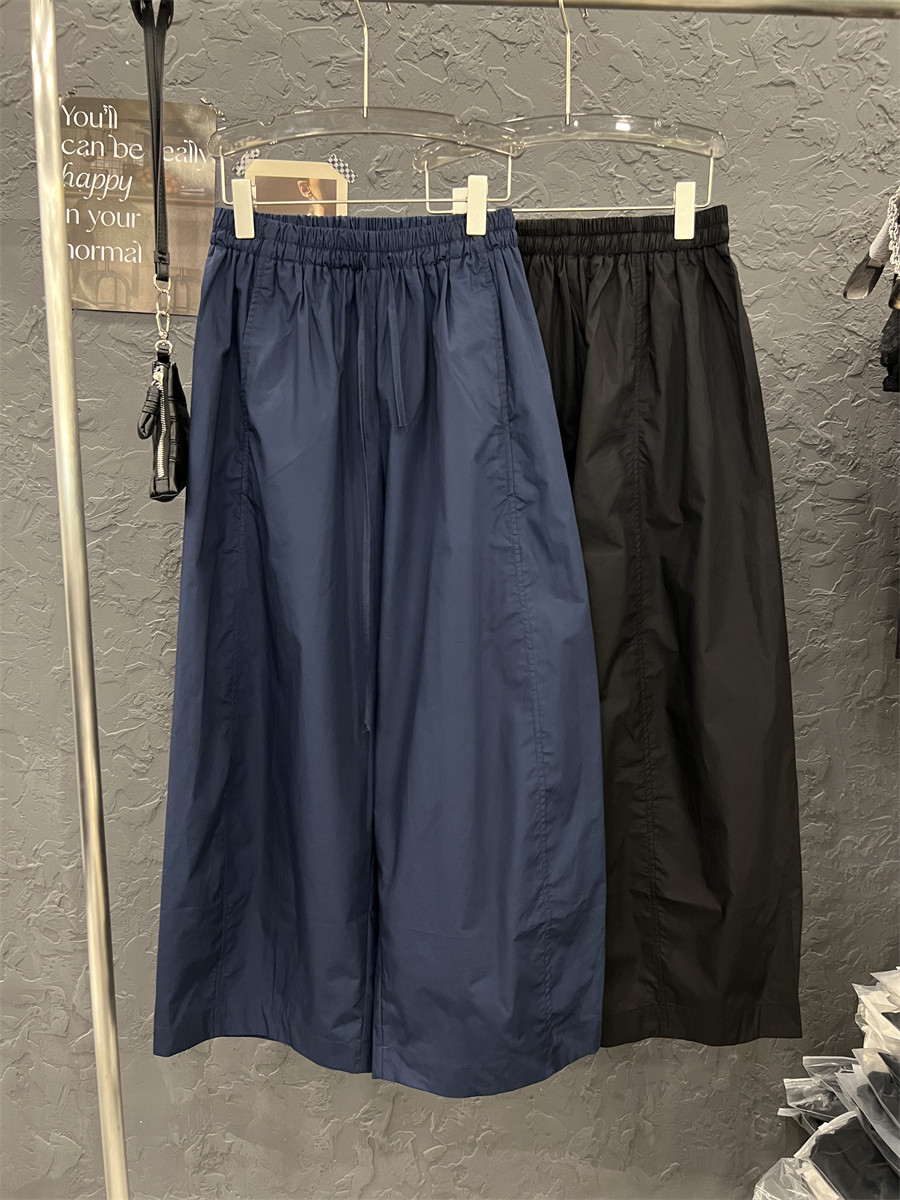 高品质欧货2025夏季新款韩系速干裤松紧高腰休闲宽松阔腿直筒裤女,女装/女士精品,休闲裤,淘宝优惠券,粉丝福利购,淘宝优惠卷