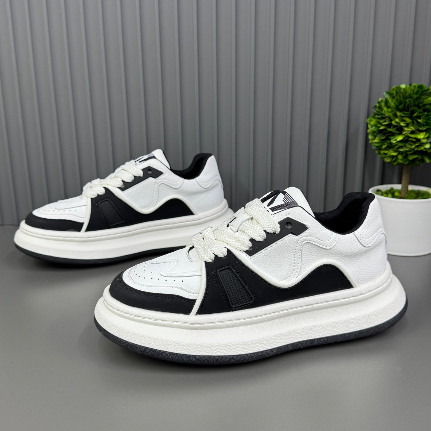 潮牌男鞋2024春季新款布面印花厚底老爹鞋潮流透气拼色运动休闲鞋,流行男鞋,时尚休闲鞋,淘宝优惠券,粉丝福利购,淘宝优惠卷