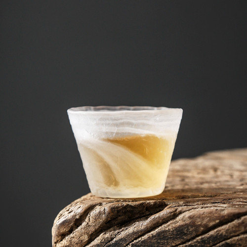 古法琉璃冰冻雾小酒杯