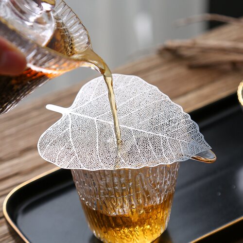 创意树叶过滤网滤茶器