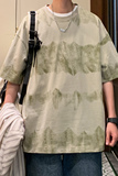 宽松oversize2024夏新高品质直播潮流棉短袖T恤男Y416P45，男装T恤，电商A222A