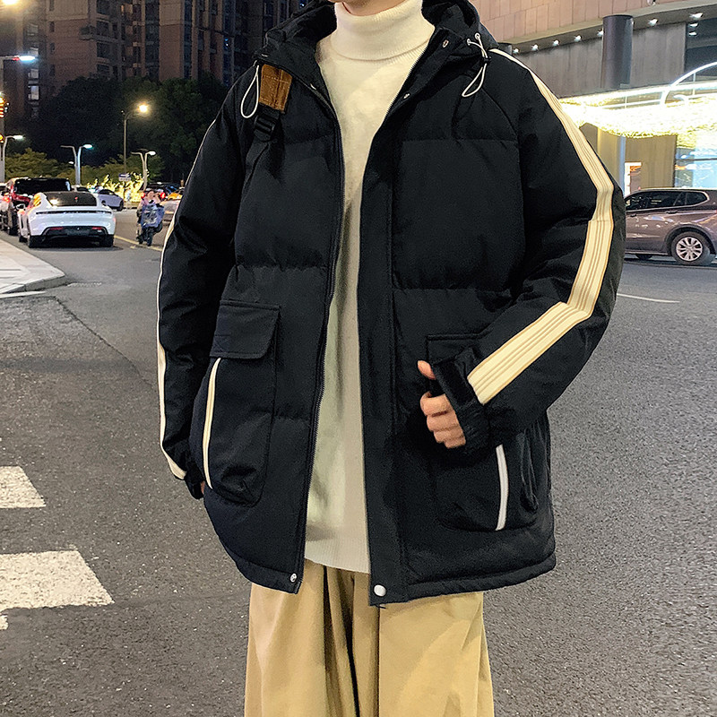 潮流连帽棉衣男棉服美式休闲2024冬新高品质宽松情侣大码Y373P108图片