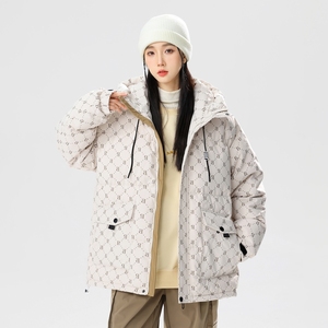 90%标羽绒服女连帽宽松2024冬美式休闲潮情侣大码YR66P298图片