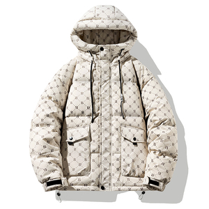 高品质2024冬季日系90%标羽绒服男连帽宽松潮情侣大码YR22P298图片