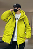情侣大码90%标连帽羽绒服男2024秋冬新潮流宽松冲锋衣YR37P298，男装羽绒服，电商A222A