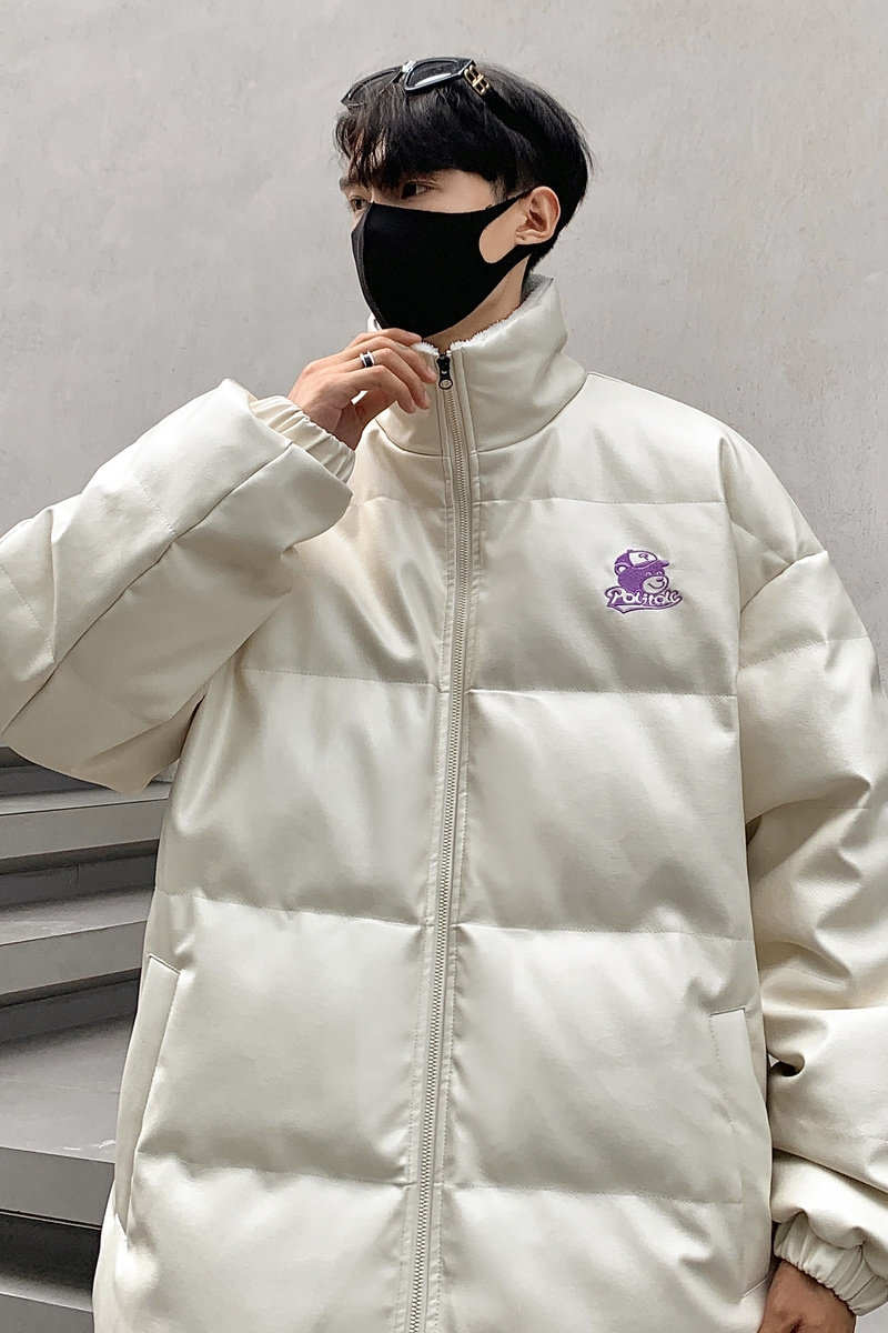 90%标羽绒服男内加绒2024冬新宽松暴力熊钢印情侣大码YR53P298,男装羽绒服,电商A222A