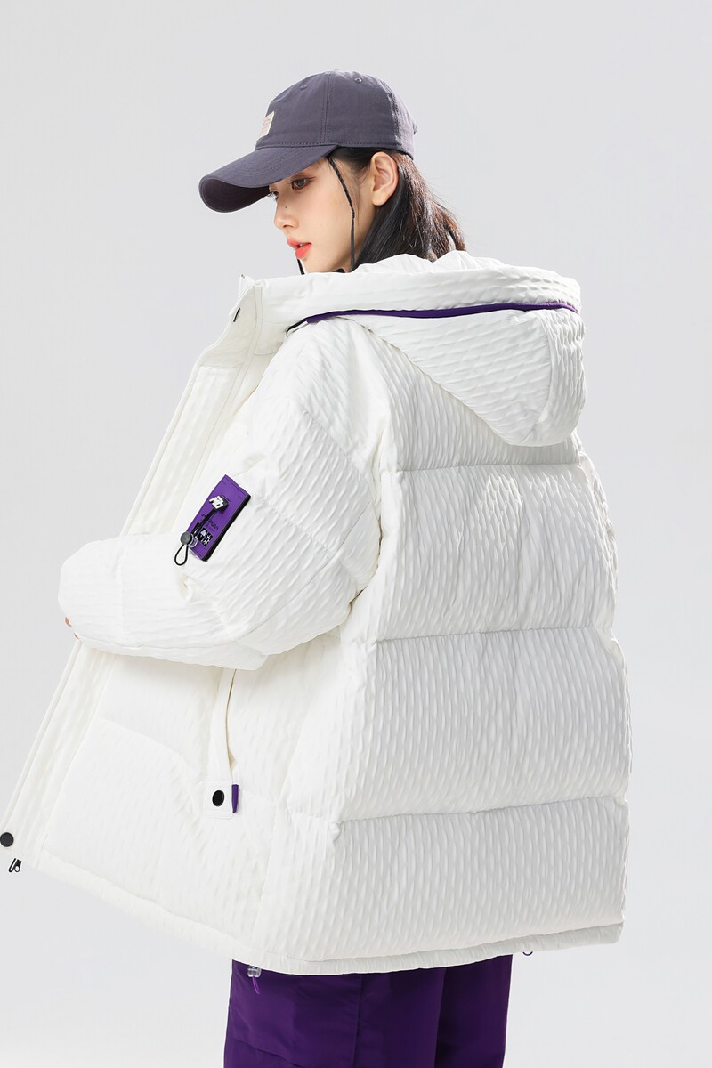 2024冬宽松90%标羽绒服女连帽美式高街潮情侣大码YR67P298,女装羽绒服,电商A222A
