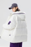 2024冬宽松90%标羽绒服女连帽美式高街潮情侣大码YR67P298，女装羽绒服，电商A222A