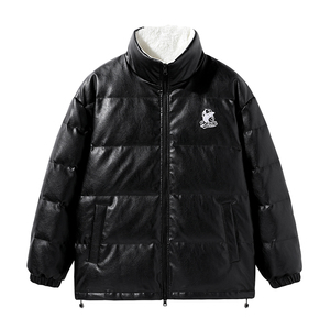 2024冬新潮内加绒暴力熊钢印90%标皮羽绒服男宽松情侣YR31P298图片
