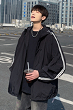 港风2024春夏新宽松潮流双杠连帽防晒衣男夹克外套户外Y436P49，男装夹克，电商A222A