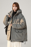 直播高品质2024冬宽松90%标潮流羽绒服女连帽大码情侣YR11P298，女装羽绒服，电商A222A