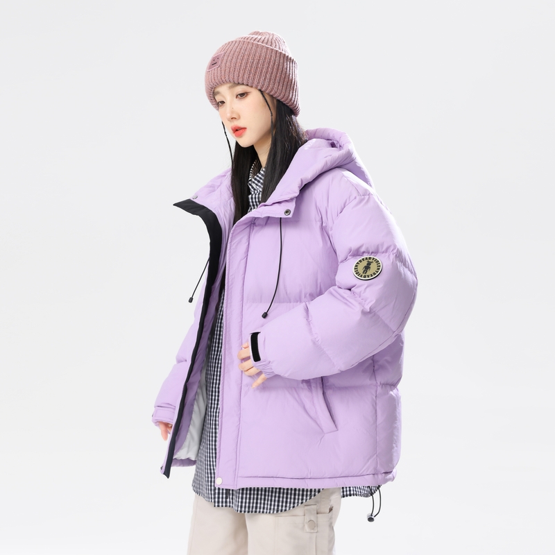 高品质90%标羽绒服女连帽美式高街冬宽松潮流情侣大码YR68P298，女装羽绒服，电商A222A