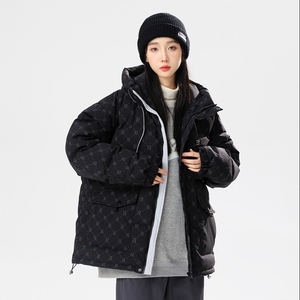 90%标羽绒服女连帽宽松2024冬美式休闲潮情侣大码YR66P298图片
