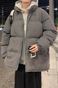 2024冬灯芯绒面包服高品质港风宽松潮棉衣男棉服情侣大码Y375P88图片