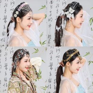 【白狐】新款景区头饰原创手工重工发饰西域发箍国风少数民族苗族