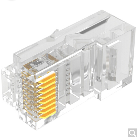 山泽WL-5100超五类网络水晶头超5类RJ45网络水晶头100个