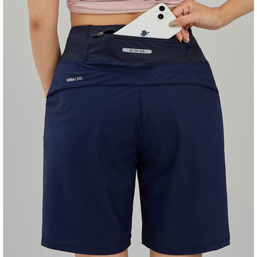 女跑步短裤自带腰包速干