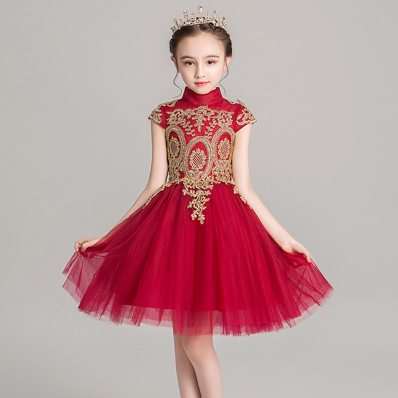 儿童晚礼服女童公主裙蓬蓬纱花童高端婚纱小孩主持人钢琴演出服秋,童装/婴儿装/亲子装,儿童礼服,淘宝优惠券,粉丝福利购,淘宝优惠卷