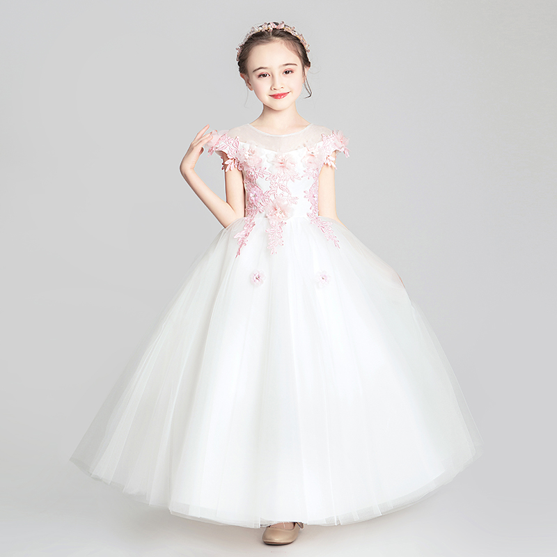 女童礼服裙洋气公主小孩婚纱裙