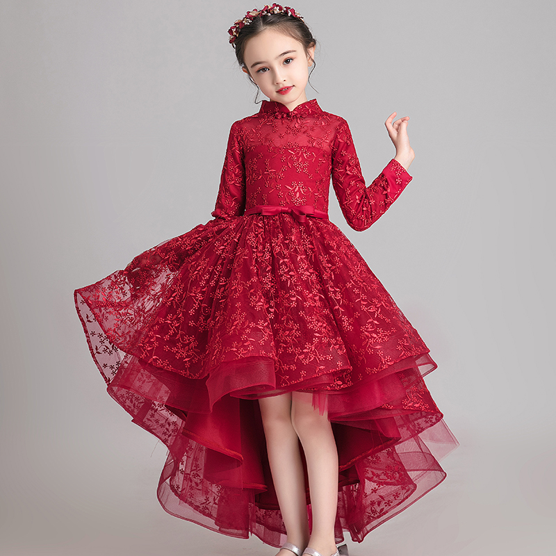 婚纱小孩洋气儿童礼服高端定制