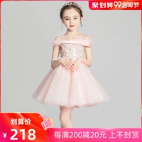 Cô gái dạ hội váy công chúa fluffy hoa hoa cô gái cô gái trẻ mẫu catwalk trang phục piano mùa hè - Váy trẻ em thời trang bé gái