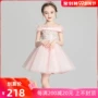 Cô gái dạ hội váy công chúa fluffy hoa hoa cô gái cô gái trẻ mẫu catwalk trang phục piano mùa hè - Váy trẻ em thời trang bé gái