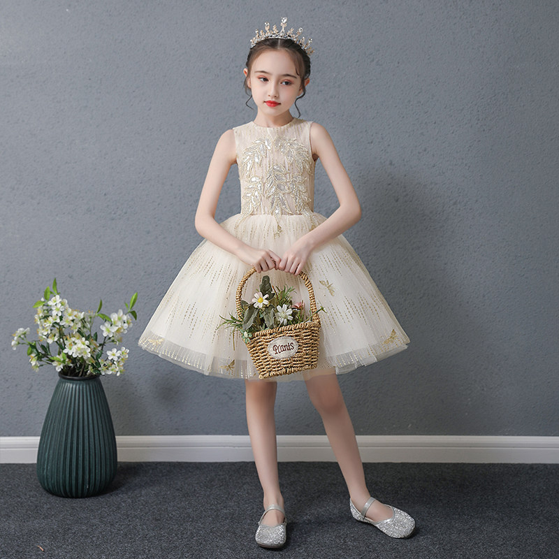儿童礼服公主裙春夏轻薄婚纱小女孩花童蓬蓬纱高端女童走秀演出服,童装/婴儿装/亲子装,儿童礼服,淘宝优惠券,粉丝福利购,淘宝优惠卷